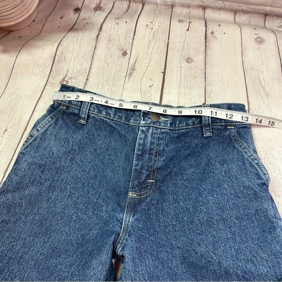wrangler relaxed fit carpenter denim jeans boys sz 12 7CPBWDV 100% cotton - Picture 5 of 7